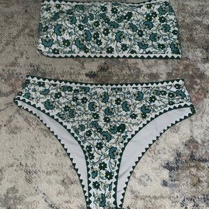 Floral Bandeau Bikini Set